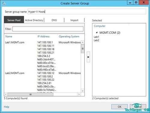 Windows Server 2012中启用多服务器管理 