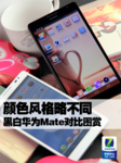 颜色风格略不同 黑白华为Mate对比图赏