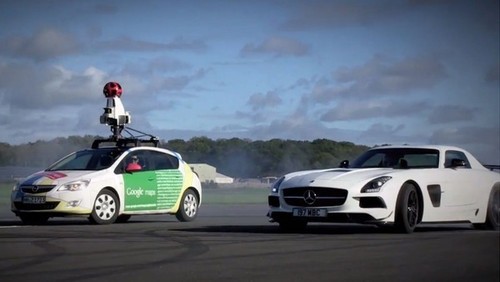 英国Top Gear大赛:谷歌街景车VS奔驰
