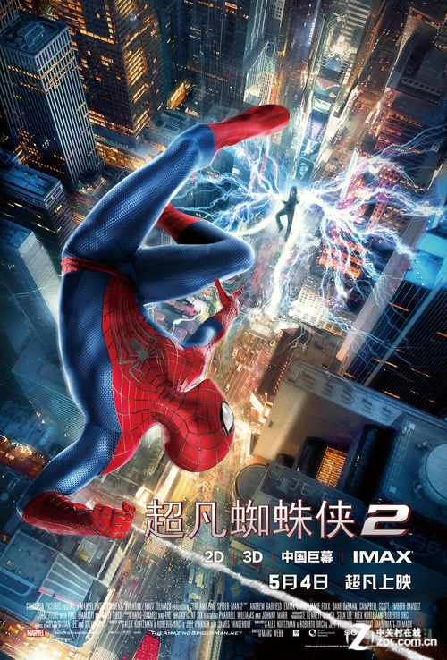 超凡蜘蛛侠归来 2014年5月上映电影推荐_投影