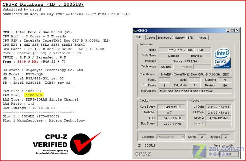 ����ð̸Ӳ�� ��Ƚ���DDR3�ڴ�������ͼƬ����,ͼ2-ZOL�йش����ߵ�2��