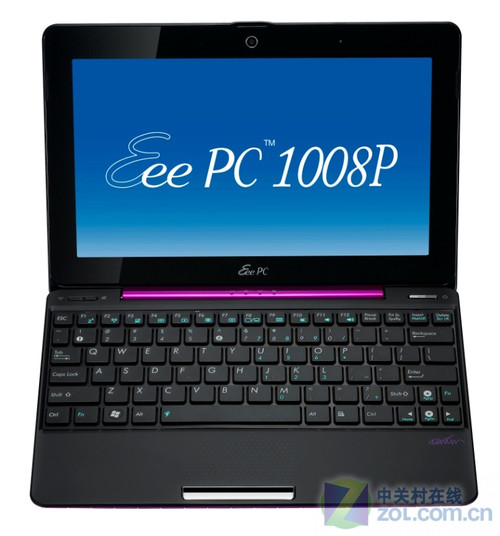 咖啡棕配阳光粉 华硕EeePC 1008P图赏