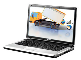msi΢�� CR400-T3301G25SX T3300 1G 250G DVD��¼ 6о��� 14.1�� 2658Ԫ