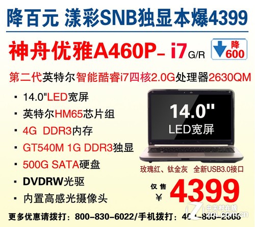 i7оŲʱ A460P4399Ԫ 