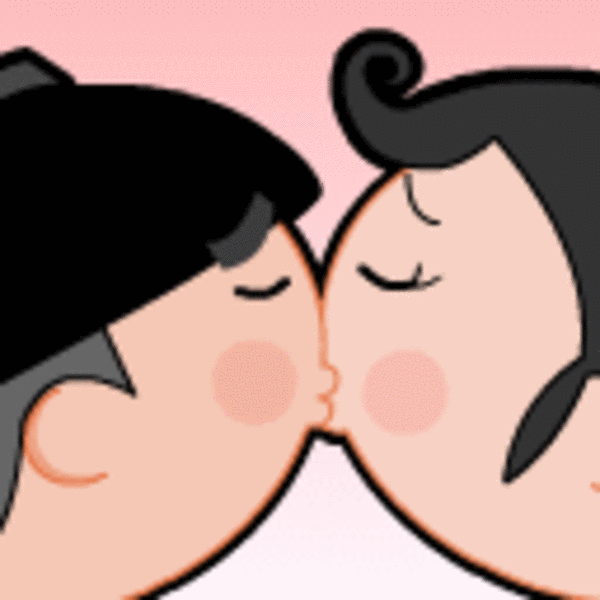 可爱qq卡通情侣头像,一男一女一左一右 (12/13)