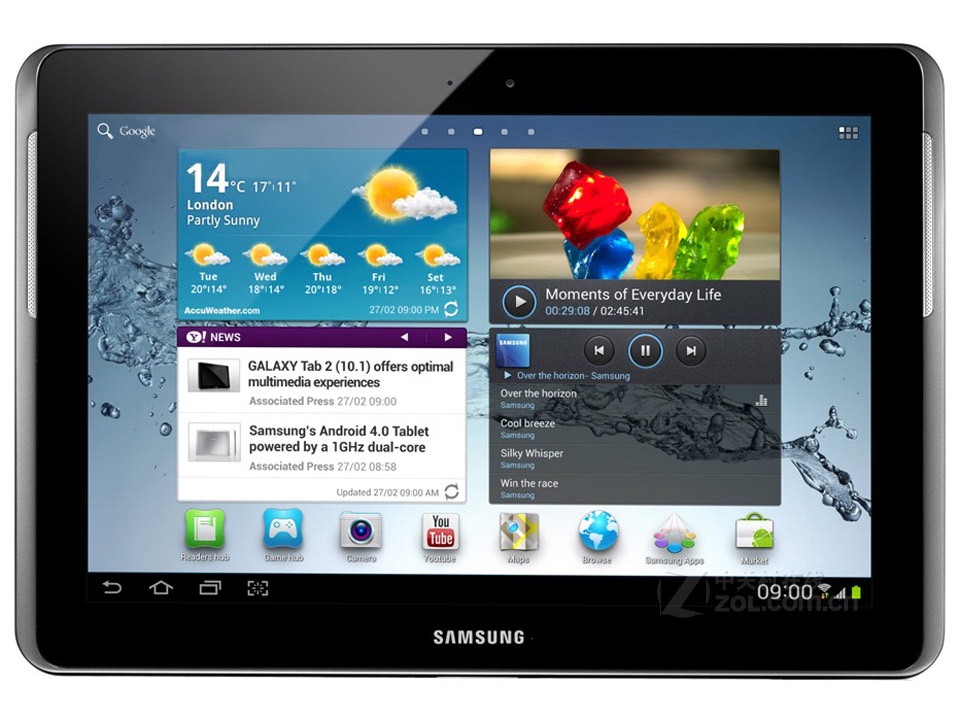 三星/samsung galaxy tab   p5110 10.1英寸 平板电脑(16gb)