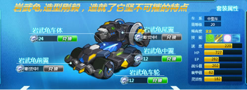 库库马力岩武龟属性图 技能表_赛车大全-abab库库马力