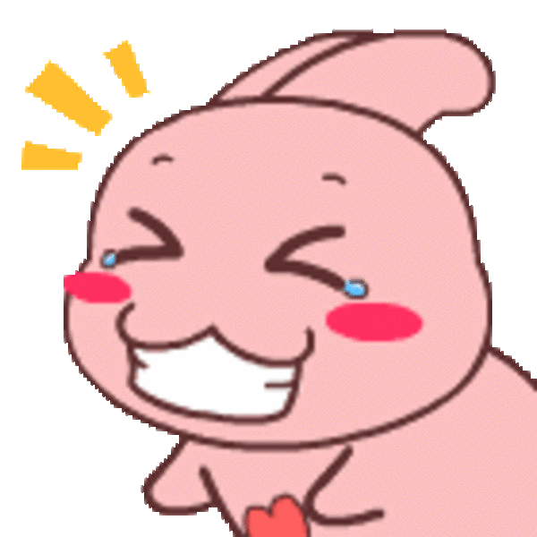 【高清图】 哆啦门牙兔qq表情,粉红色的门牙兔 图1