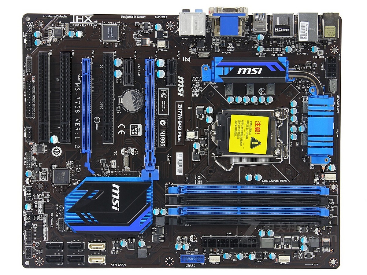 msi微星微星zh77a-g43 plus