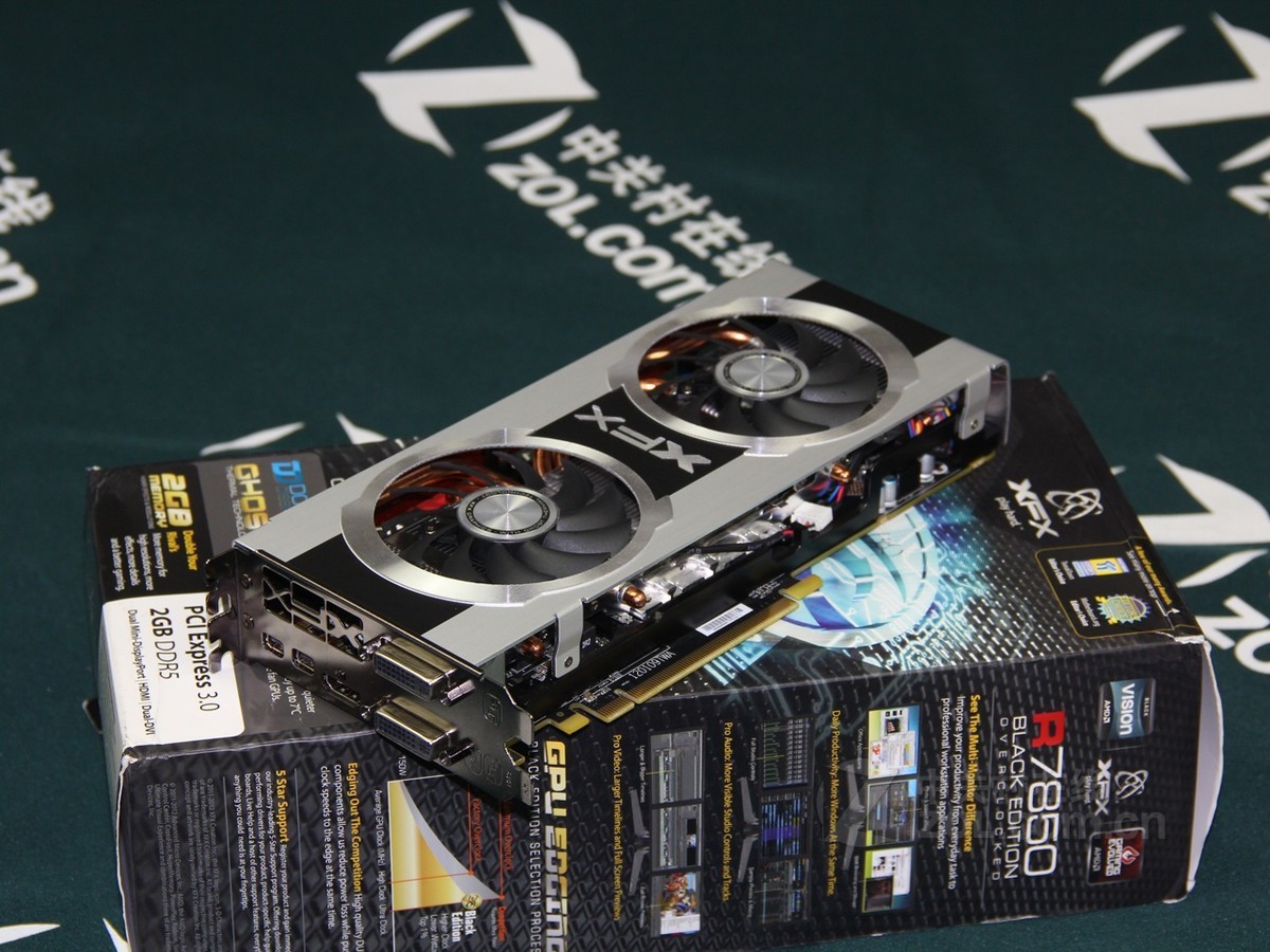 显卡 xfx讯景显卡 xfx讯景hd7850双酷魂黑卡 图片 实拍图 19 / 20隐藏