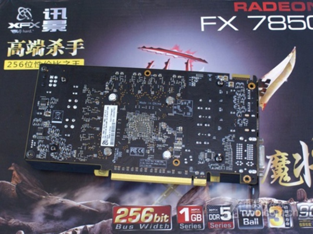 【高清图】 xfx讯景(xfx)hd7850魔将实拍图 图3