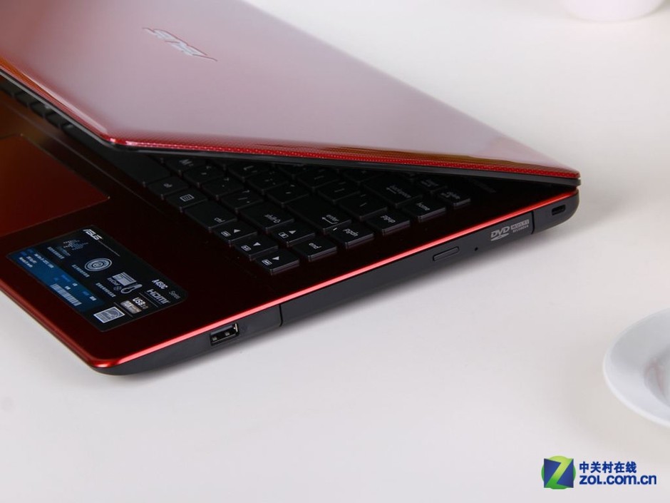 红色光彩而艳丽 华硕a450c笔记本组图