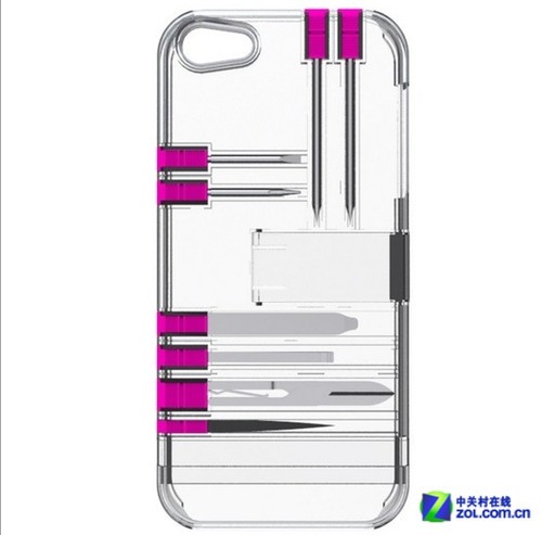 新奇配件:藏9种工具的iPhone5s保护壳