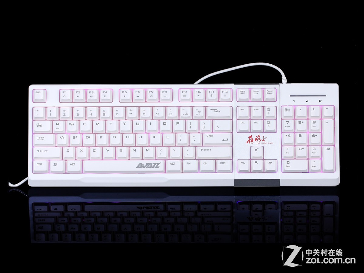 黑爵ak10英魂之刃3色背光游戏键盘