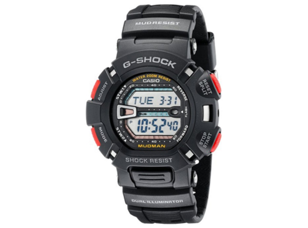 【高清图】casio 卡西欧 g9000-1v 泥人系列 经典三防赛车表 图1 -zol