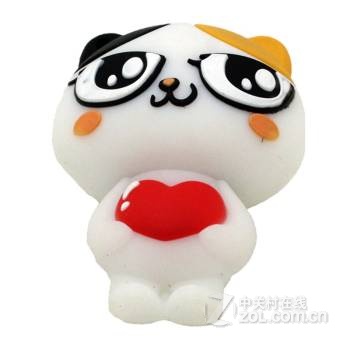 权尚(transshow)卡通系列 花花白领抱心 8g 创意礼品u盘 白色