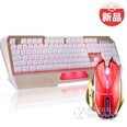 暗杀星游戏键鼠套装（狼蛛灵刃键盘+牧马人S3300金边红色鼠标）