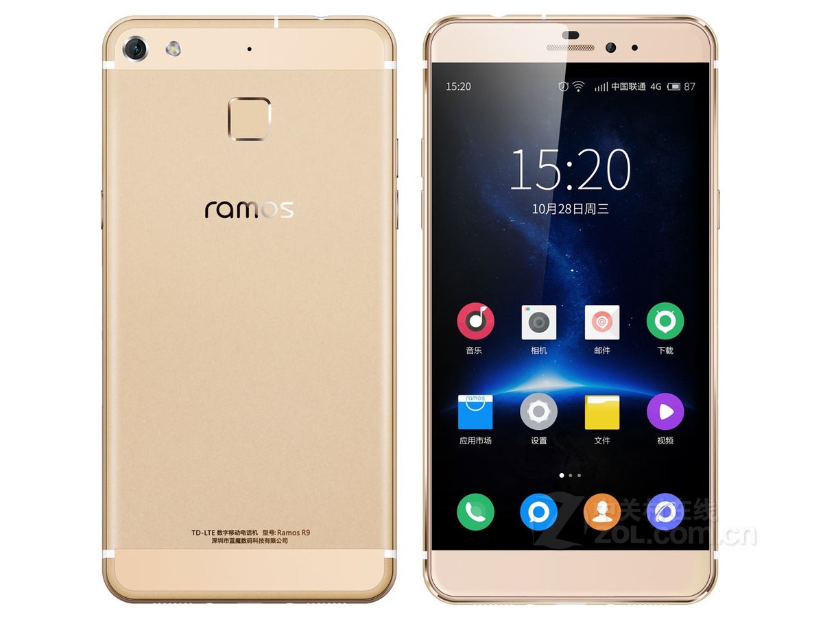 【高清图】 蓝魔(ramos)r9(尊享版/双4g)金色 图209