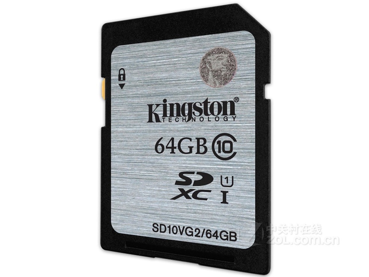 【高清图】 金士顿(kingston)sdxc卡 class10 uhs-i (64gb)整体外观图