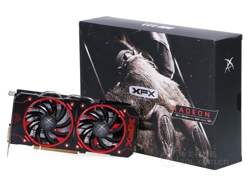 【高清图】 xfx讯景(xfx)rx 460 4g黑狼版整体外观图 图12