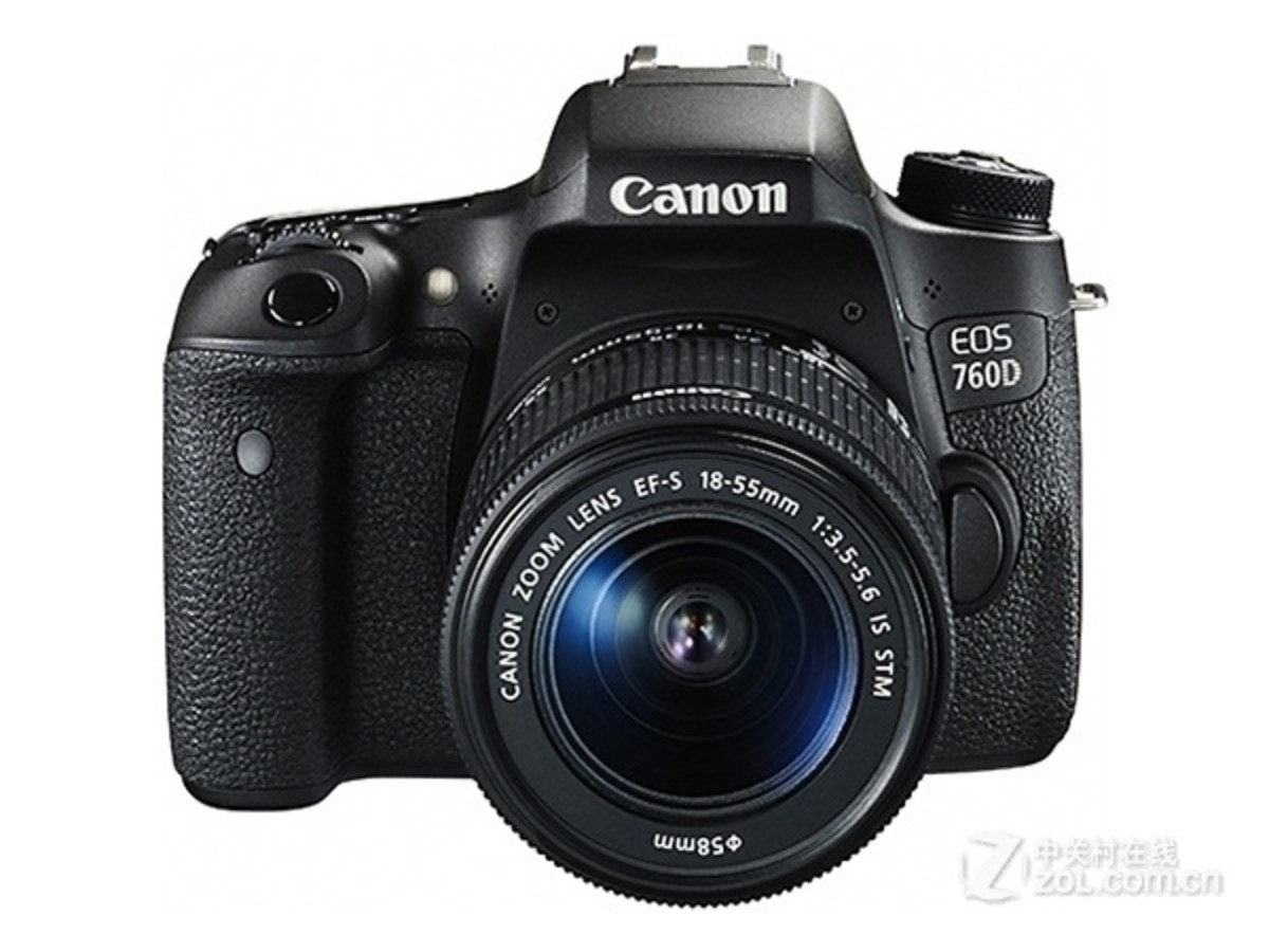 数码相机 佳能数码相机 佳能760d(单机) 图片 整体外观图 19 / 39隐藏