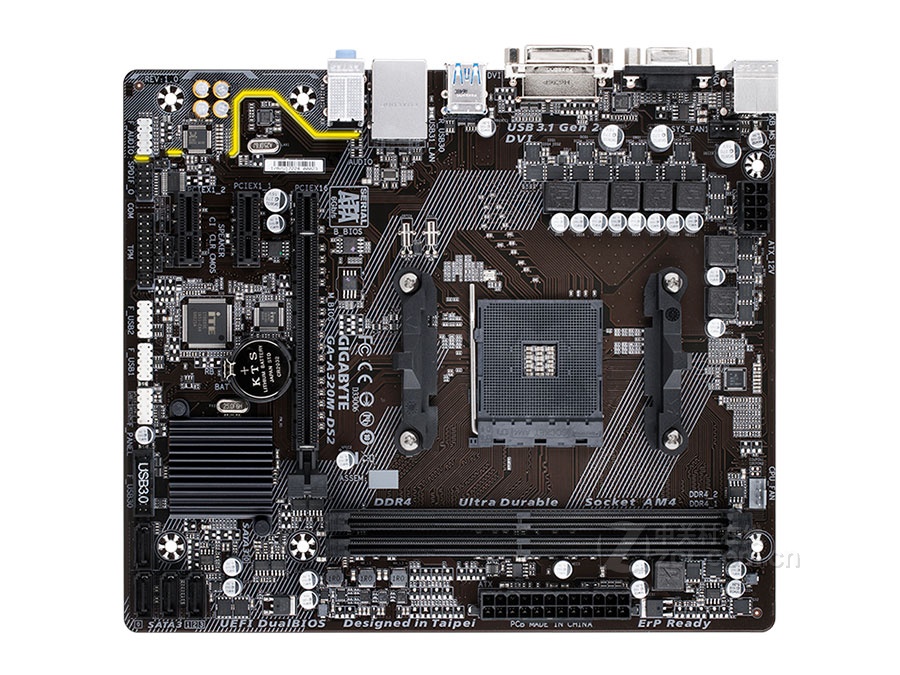 主板 技嘉主板 技嘉a320m-ds2 图片 整体外观图1 / 4隐藏