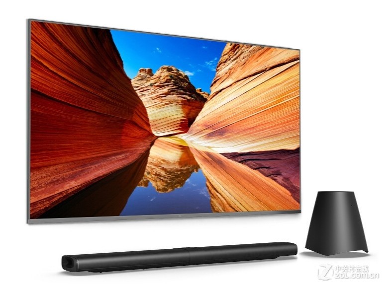 小米壁画电视 65英寸艺术电视 分体主机 回音壁 低音炮 首装免费