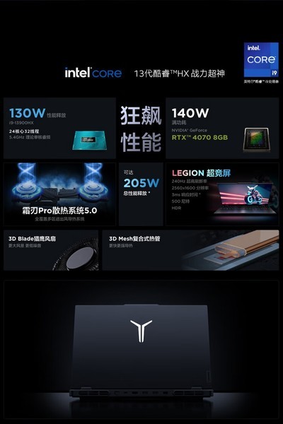  Y9000P 2023(i9 13900HX/16GB/1TB/RTX4070)