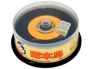 光盘片 啄木鸟光盘片 啄木鸟cd-r光盘25片装(黑胶/每片)