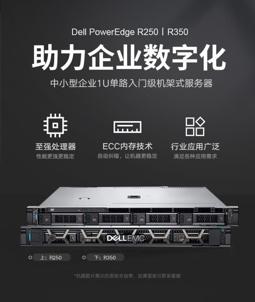 DELL EMC  PowerEdge R350(Xeon E-2334/8GB/2TB)
