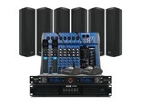 舒乐迪KA450 音柱长条会议音响1拖6+F4话筒（黑、白两色可选）