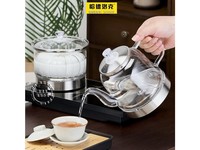 哈德洛克PLM19 香槟金二件套：烧水+煮杯 1L