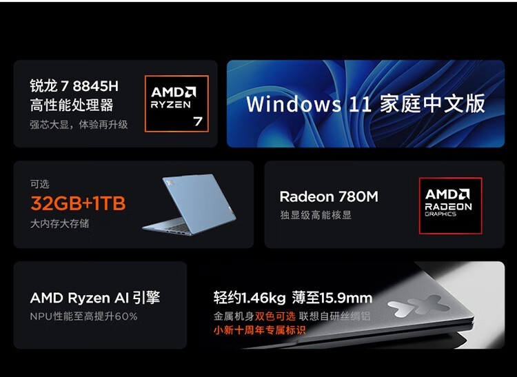 СPro14 2024 AIܱ R7 8845H/16GB/1TB/ԣ