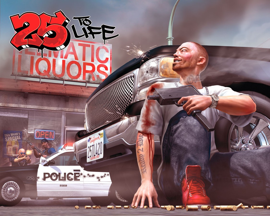 【高清图】 警匪游戏《25 to life》匪方主题壁纸图1