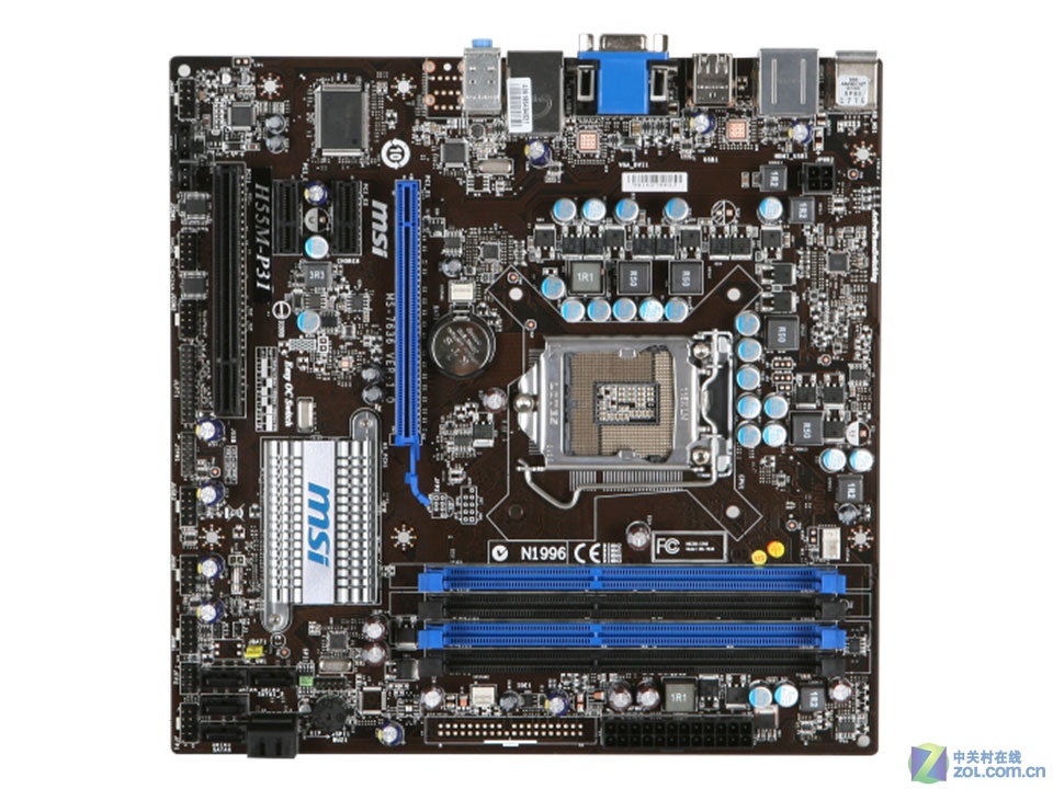 【高清图】 msi微星(msi)微星h55m-p31整体外观图 图1