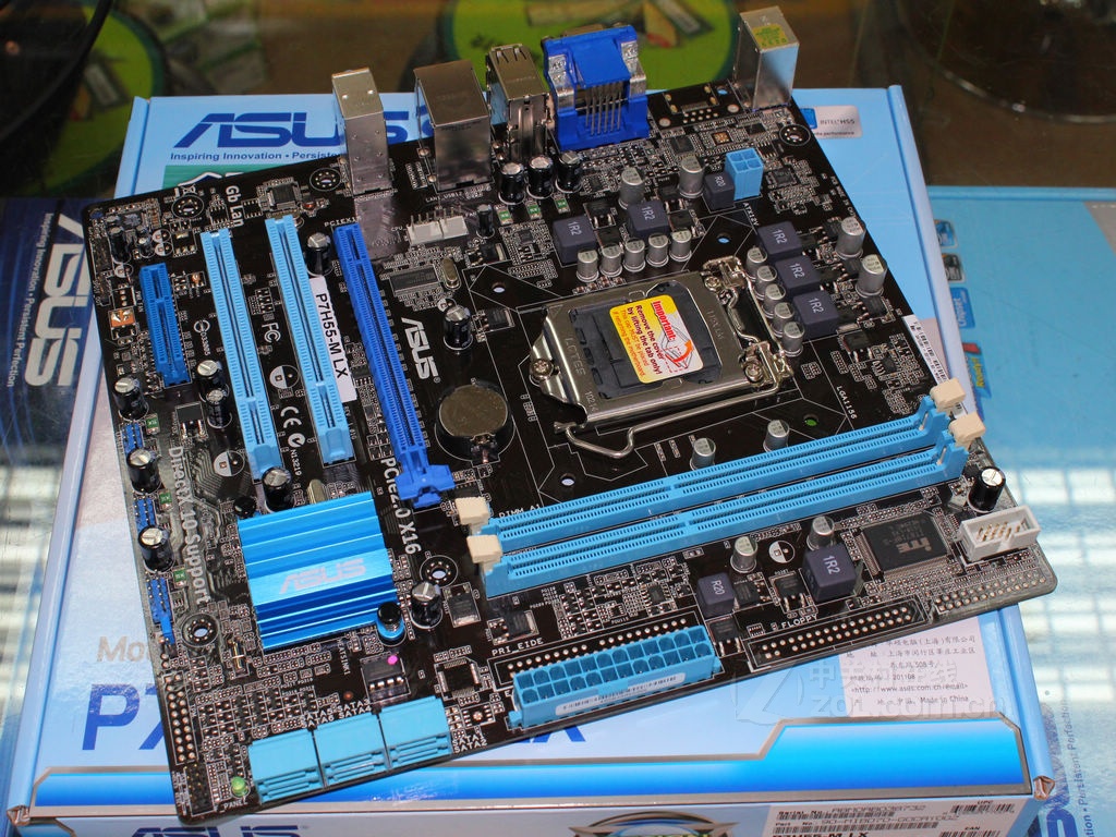 全新正品行货华硕 p7h55-m lx intel h55主板