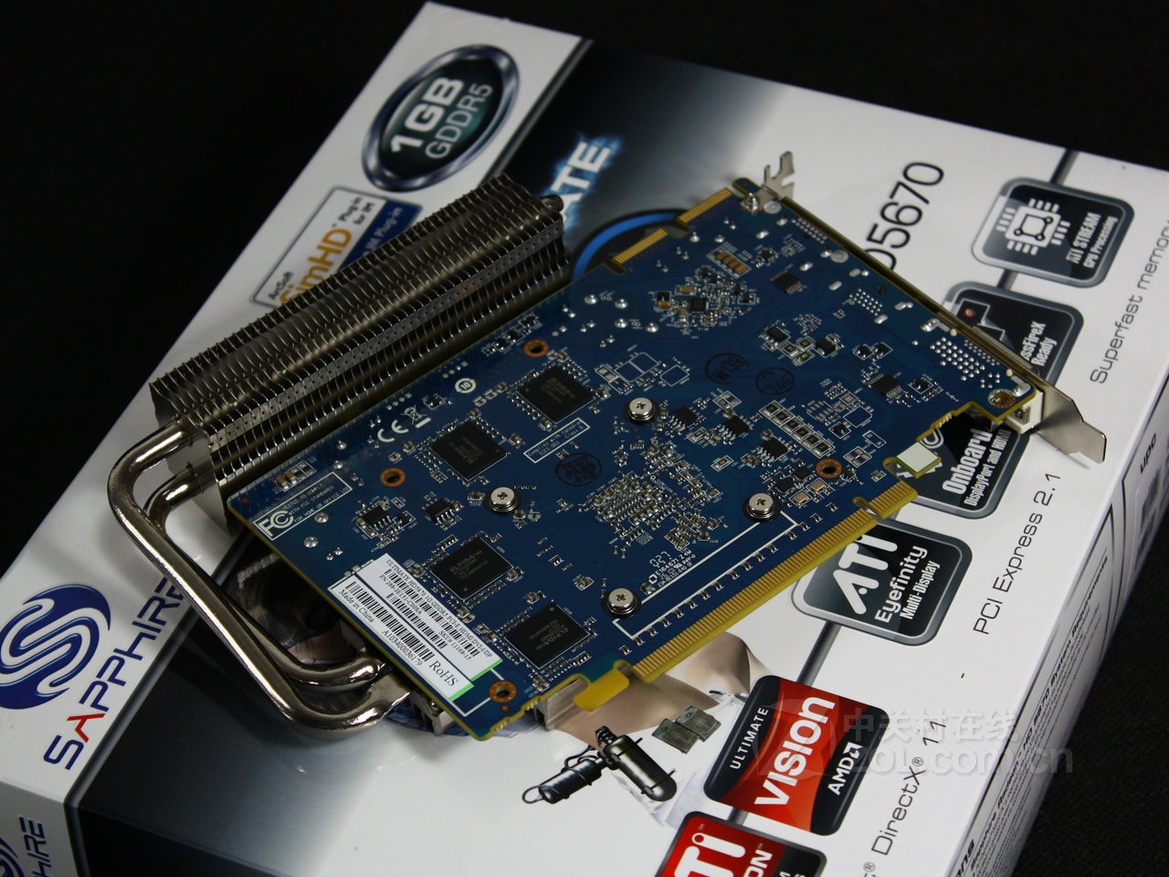 zol首页 蓝宝石显卡 蓝宝石hd5670 静音版 图片 > 详细内容