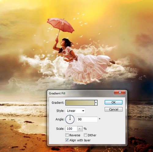 仙女下凡 PS制作梦幻美女飞天效果教程(未完)