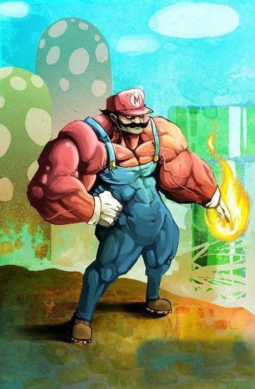 马里奥被恶搞不断 各种造型雷倒众生