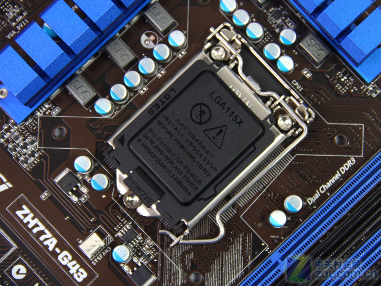 翔升全新h77小板高清图赏主板zol