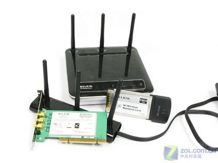 黑色流线 贝尔金300M超酷无线套装测试