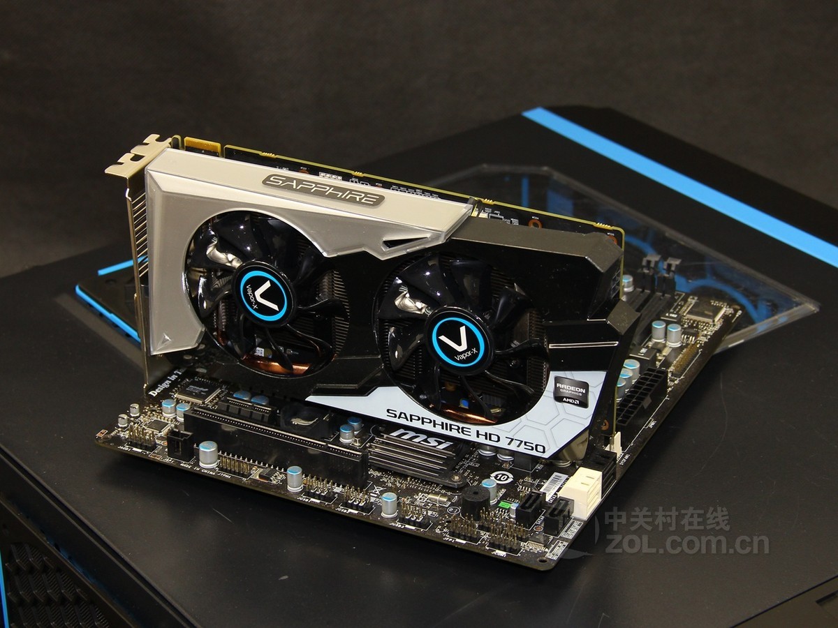蓝宝石hd7750 1g gddr5 黑钻版 oc
