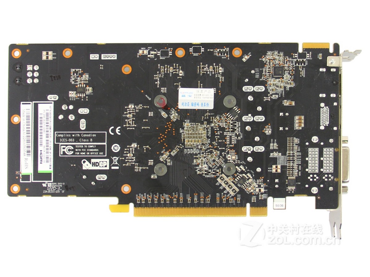 【高清图】 蓝宝石(sapphire)hd7770 1g gddr5 黑钻版 oc拆解图 图27
